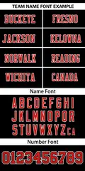 Black Red Insert Color Design Mesh Authentic Football Jersey 3