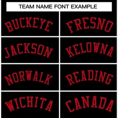 Black Red Raglan Sleeves Varsity Full-Snap Letterman Jacket 3