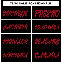 Black Red Raglan Sleeves Varsity Full-Snap Letterman Jacket 3