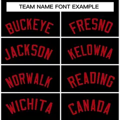 Black Red Raglan Sleeves Varsity Full-Snap Letterman Jacket 5