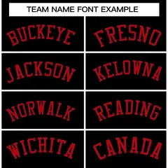 Black Red Raglan Sleeves Varsity Full-Snap Letterman Jacket 5