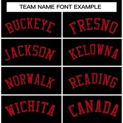Black Red Raglan Sleeves Varsity Full-Snap Letterman Jacket 5