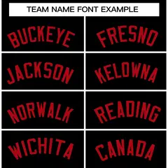 Black Red Raglan Sleeves Varsity Full-Snap Letterman Jacket 5