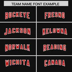Black Red Retro Sleeve Line Authentic Football Jersey 3
