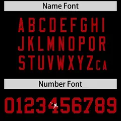 Black Red Sequin Lettering Breathable Football Jersey 4