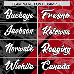 Black Red Split Lightning Pattern Football Jersey 3