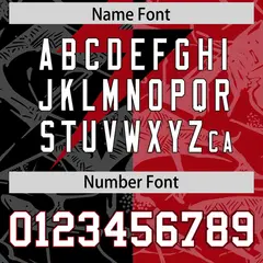Black Red Split Lightning Pattern Football Jersey 4