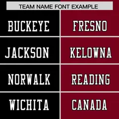 Black Red Split Two Tone Authentic Football Jersey 3