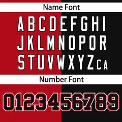 Black Red Stripe-Solid Combo Authentic Baseball Jersey 4