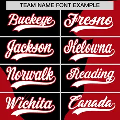 Black Red Valentine's Day Couple Silhouettes Baseball Jersey 4