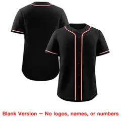 Black Red-White Classic Authentic Baseball Jersey For Women 4