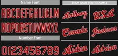 Black Red-White Classic Basketball Uniform Jersey 4