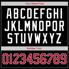 Black Red-White Classic Sets Basketball Jersey 5