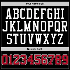 Black Red-White Classic Sets Basketball Jersey 4