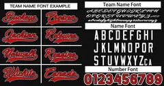 Black Red-White Classic Style Authentic Baseball Jersey 3