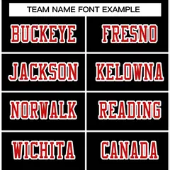 Black Red-White Classic Style Authentic Football Jersey 3