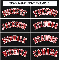 Black Red-White Classic Style Hockey Jersey 3