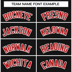 Black Red-White Classic Style Hockey Jersey 3