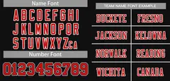 Black Red-White Classic Style Mesh Authentic Football Jersey 5