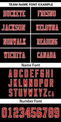 Black Red-White Classic Style Mesh Authentic Football Jersey 3