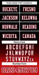 Black Red-White Gradient Fashion Team Football Jersey 3