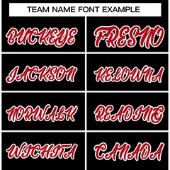 Black Red-White Raglan Varsity Full-Snap Letterman Jacket 3