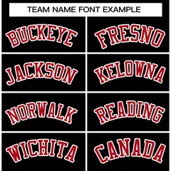 Black Red-White Raglan Varsity Full-Snap Letterman Jacket 3