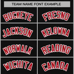 Black Red-White Raglan Varsity Full-Snap Letterman Jacket 3