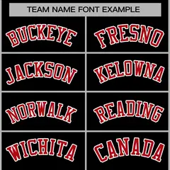 Black Red-White Raglan Varsity Full-Snap Letterman Jacket 5