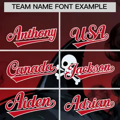Black Red White Shark Graffiti Pattern Baseball Jersey 3