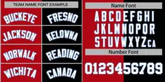 Black Red-White Split Two Tone Letterman Varsity Full-Snap Jacket 3