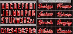 Black Red-White Stripe Authentic Fashion Baseball Jersey 3