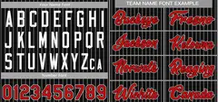 Black Red-White Stripe Authentic Fashion Baseball Jersey 3