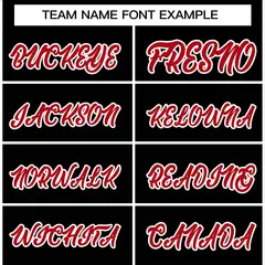 Black Red White Stripe Letterman Jacket for Team Sports 3