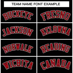 Black Red-White Stripe Varsity Letterman Bomber Jacket 3
