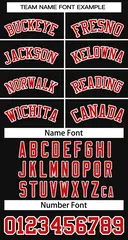 Black Red-White Striped Sleeveless Fashion Baseball Jersey 5
