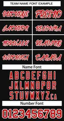Black Red-White Striped Sleeveless Fashion Baseball Jersey 5