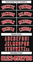 Black Red-White Striped Sleeveless Fashion Baseball Jersey 5