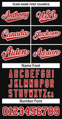 Black Red-White Striped Sleeveless Fashion Baseball Jersey 5