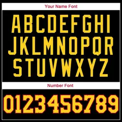 Black Red-Yellow Classic Basketball Jersey 4