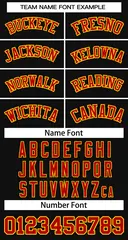 Black Red-Yellow Classic Basketball Jersey 3
