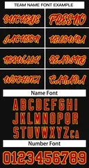 Black Red-Yellow Classic Basketball Jersey 3