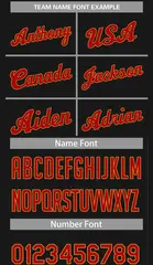 Black Red-Yellow Classic Basketball Jersey 4