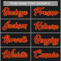 Black Red-Yellow Classic Basketball Jersey 3