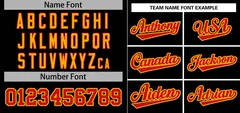 Black Red-Yellow Stripe Raglan Baseball Jersey 3