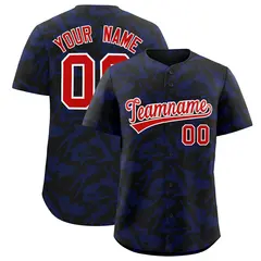 Black Royal Playboy Graffiti Pattern Baseball Jersey