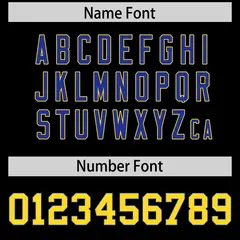 Black Royal Side Stripe Authentic Football Jersey 4