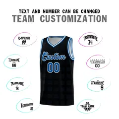 Black Royal Trailblazer Dot Pattern Basketball Jersey 4