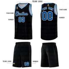 Black Royal Trailblazer Dot Pattern Basketball Jersey 5