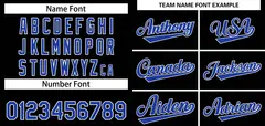 Black Royal-White Classic Authentic Baseball Jersey 3